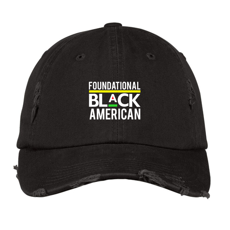 Foundational Black American Vintage Cap by cm-arts | Artistshot