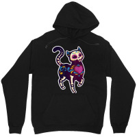 Cute Day Of The Dead Mexico Calavera Sugar Skull Cat Moon Unisex Hoodie | Artistshot