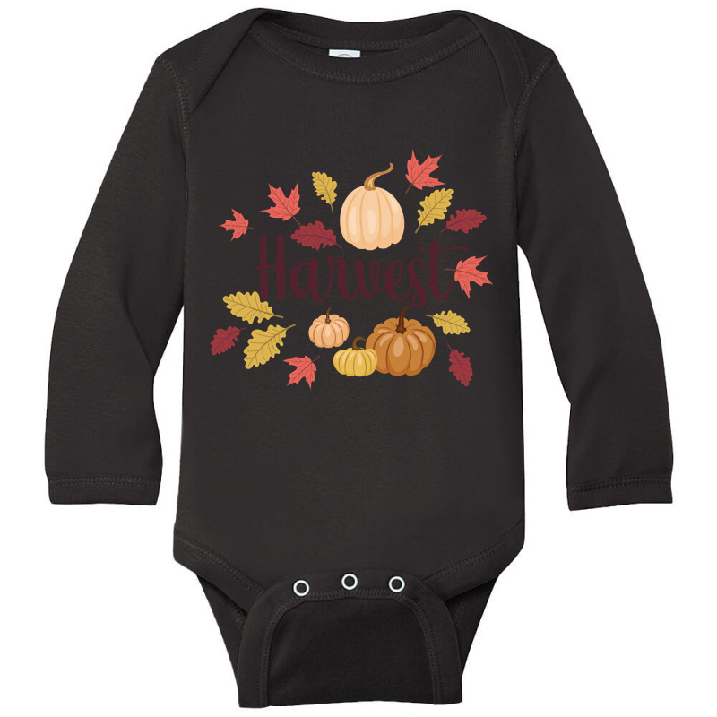 Harvest Time! Long Sleeve Baby Bodysuit by Kemriban527 | Artistshot