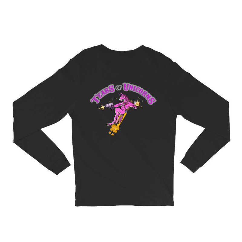 Unicorn Tears Biker Gang Logo Long Sleeve Shirts by Matrex | Artistshot