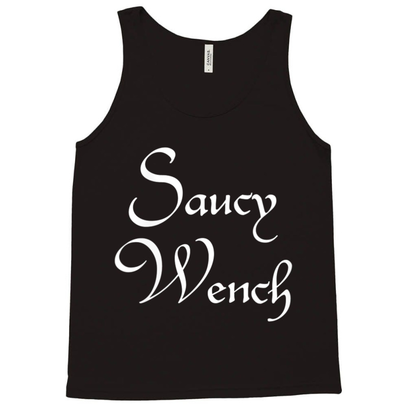 Womens Saucy Wench Renaissance Fair Fayre Funny Renfest Halloween V Ne Tank Top by cm-arts | Artistshot