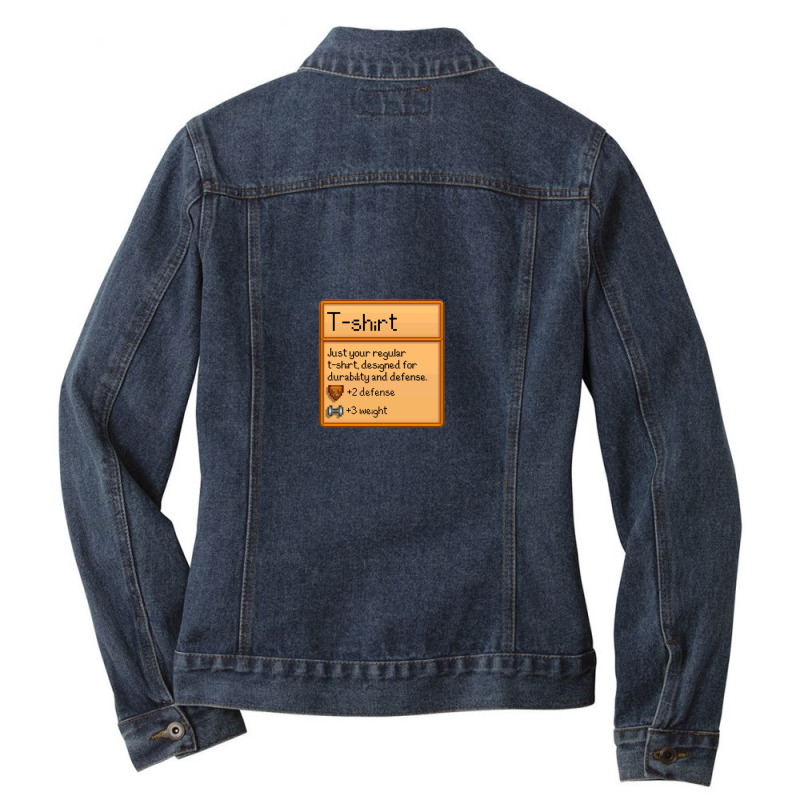 T-shirt Item Label Stardew Valley Ladies Denim Jacket by MargaretDaniels | Artistshot