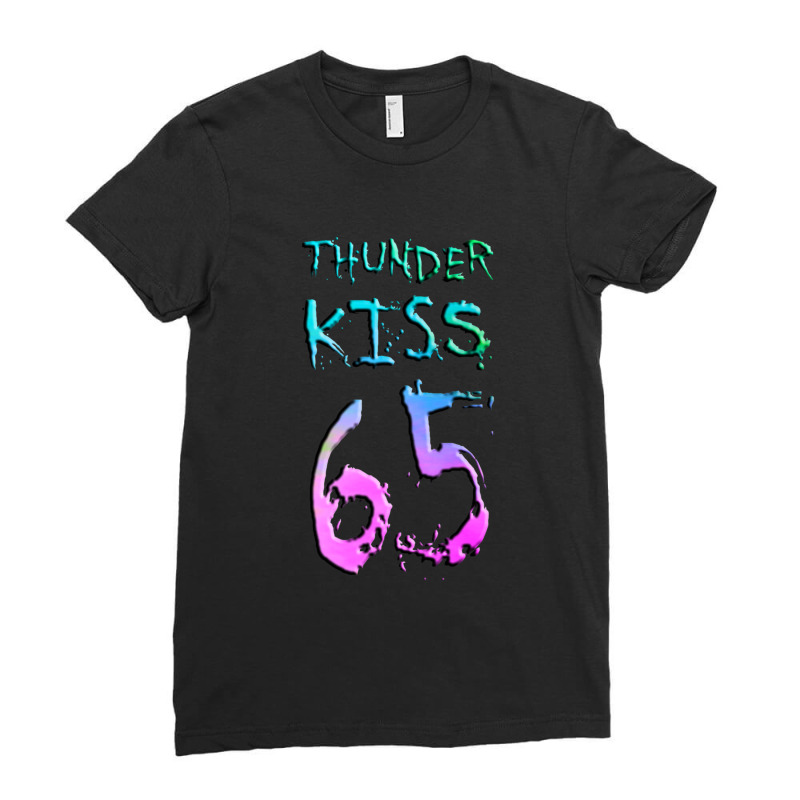 Thunder Kiss 65 Ladies Fitted T-Shirt by cm-arts | Artistshot