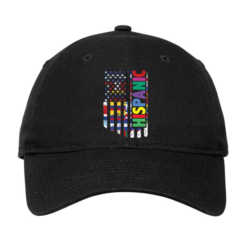 Usa And Latin American Countries Flag Hispanic Heritage Pullover Hoodi Adjustable Cap by cm-arts | Artistshot