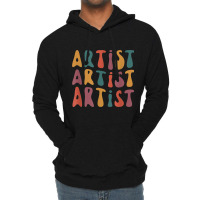 Artist Groovy Retro Colorful Design Graphic Artist Artistic Lightweight Hoodie | Artistshot