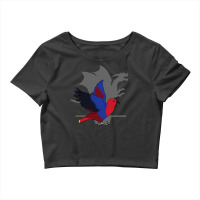 Female Eclectus Dragon Shadow, Funny Screaming Dragon Birb Crop Top | Artistshot