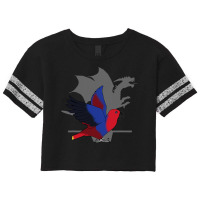 Female Eclectus Dragon Shadow, Funny Screaming Dragon Birb Scorecard Crop Tee | Artistshot