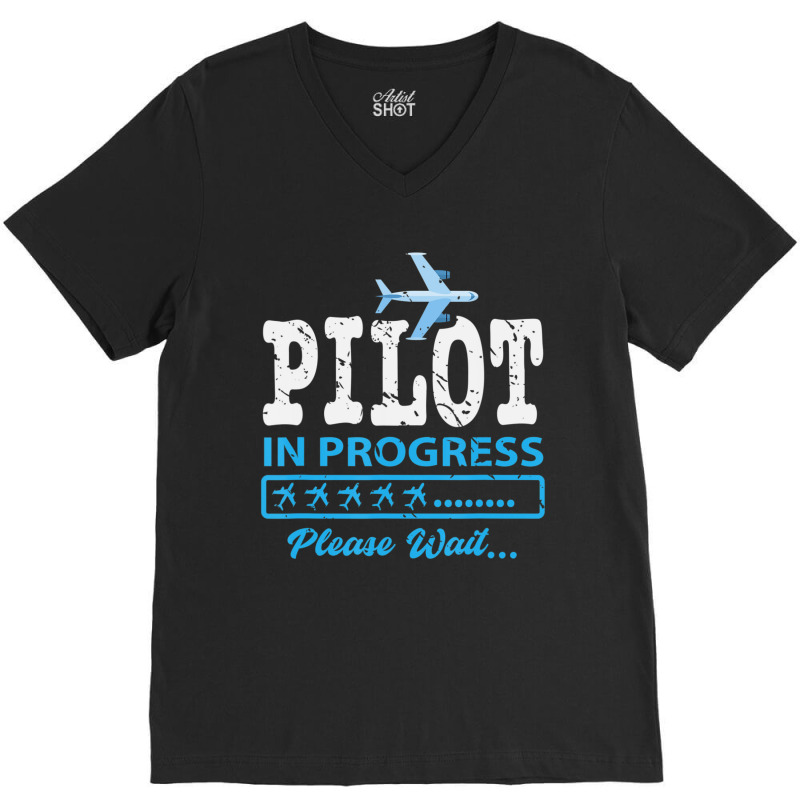 Future Pilot Aviation Student Pilot V-neck Tee | Artistshot