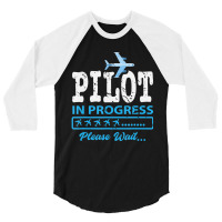 Future Pilot Aviation Student Pilot 3/4 Sleeve Shirt | Artistshot