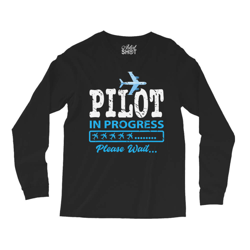 Future Pilot Aviation Student Pilot Long Sleeve Shirts | Artistshot