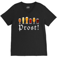 Womens Oktoberfest Prost Celebrate Diversity Beer V Neck T Shirt V-neck Tee | Artistshot