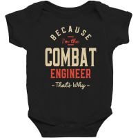 Combat Engineer Job Occupation Birthday Worker Baby Bodysuit | Artistshot