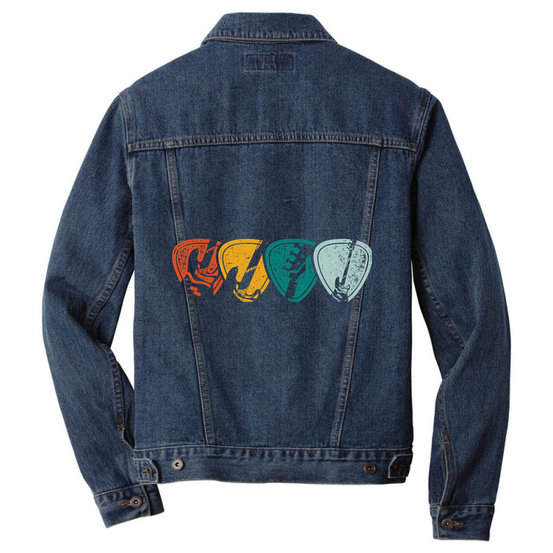 Bassist Guitar Pick Bass Guitarist Men Denim Jacket by Kandurip541 | Artistshot