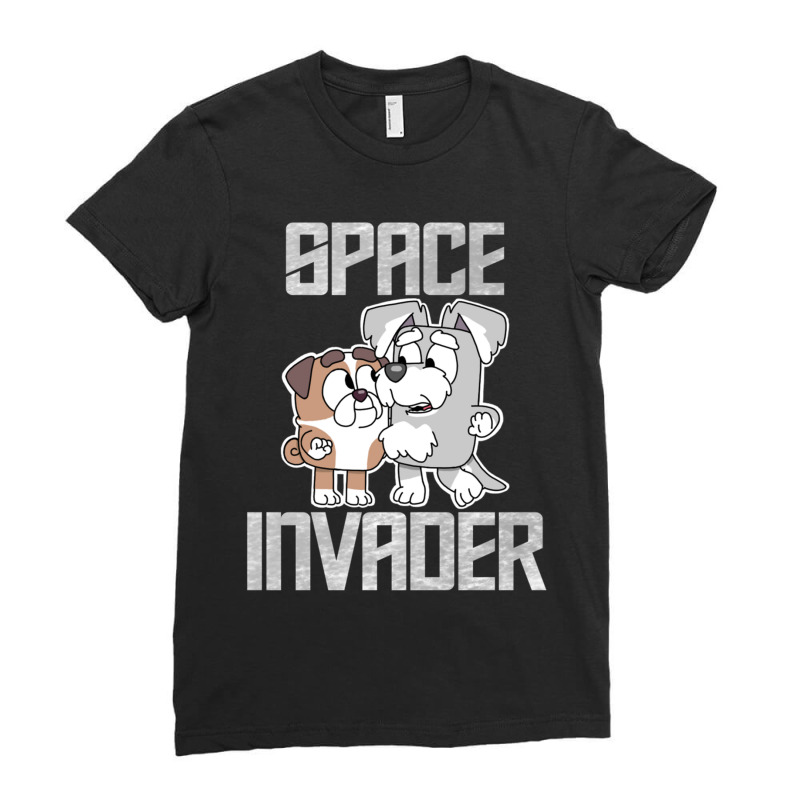 Space Invader Ladies Fitted T-Shirt by TIMOTHYLAVINE | Artistshot