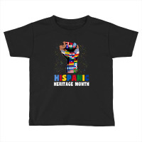 Hispanic Heritage Month Colorful Countries Flags Latinx Hand Toddler T-shirt | Artistshot