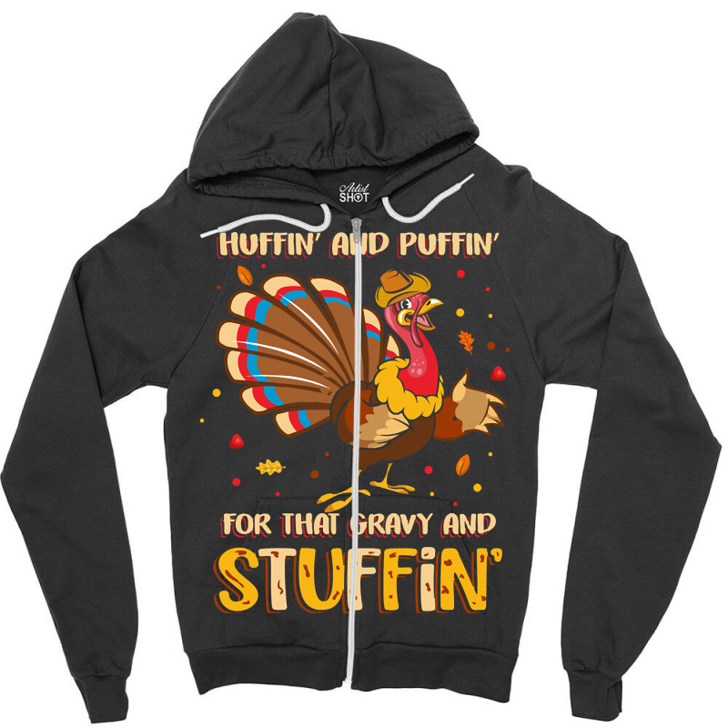 Huffin And Puffin Zipper Hoodie by Kemriban527 | Artistshot