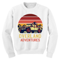 Overland Adventures Camping Offroad Mountain Sunset Graphic Premium T Youth Sweatshirt | Artistshot