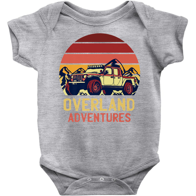 Overland Adventures Camping Offroad Mountain Sunset Graphic Premium T Baby Bodysuit by cm-arts | Artistshot