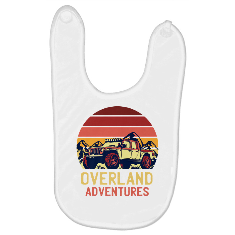 Overland Adventures Camping Offroad Mountain Sunset Graphic Premium T Baby Bibs by cm-arts | Artistshot