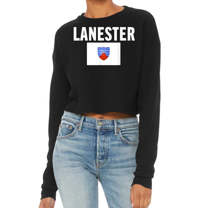 Lanester Flag National France Pride Gift Cropped Sweater by Fashzilla | Artistshot