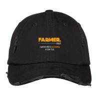 Farmer Definition Farmer Vintage Cap | Artistshot