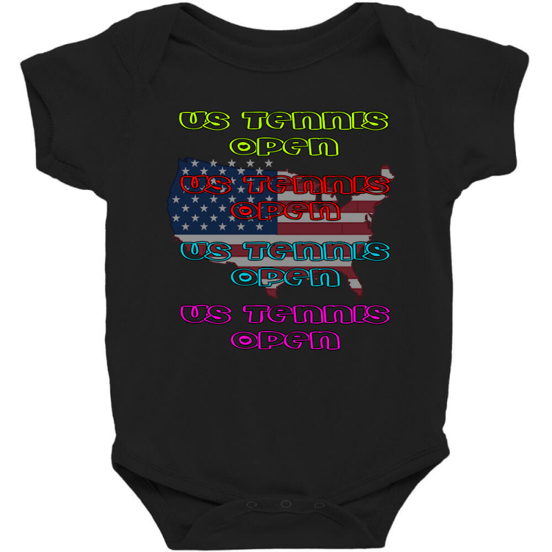 Us Open Tennis Baby Bodysuit by degreesgunner | Artistshot