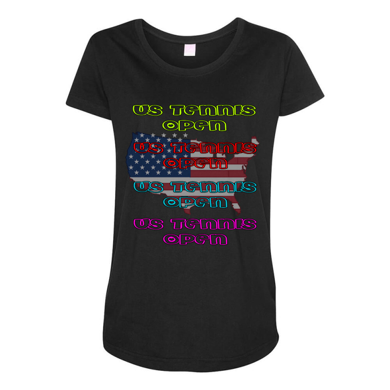 Us Open Tennis Maternity Scoop Neck T-shirt by degreesgunner | Artistshot