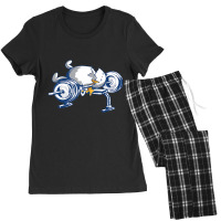 Egg Weight-lifting Accident Fitness Gym Motivation Women's Pajamas Set | Artistshot