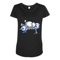 Egg Weight-lifting Accident Fitness Gym Motivation Maternity Scoop Neck T-shirt | Artistshot