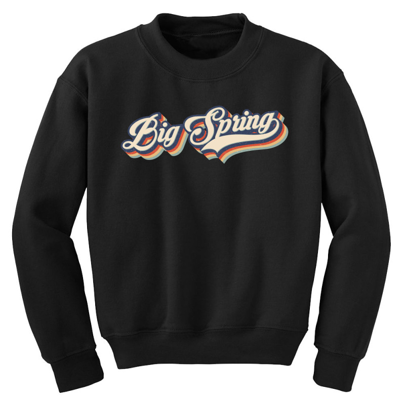 I Love Big Spring City Usa Retro Vintage Youth Sweatshirt | Artistshot