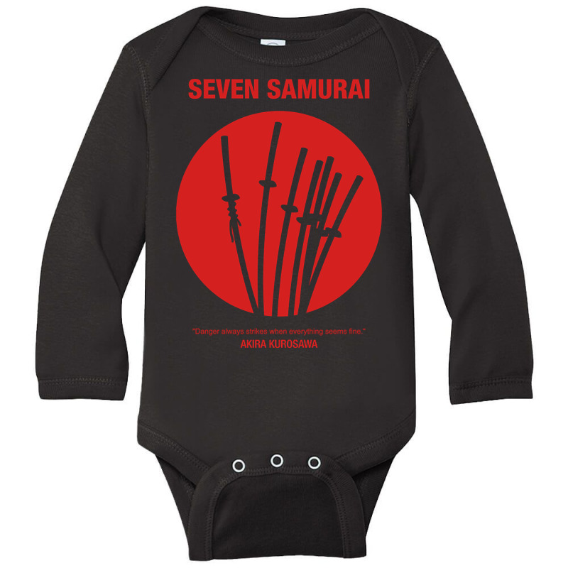 Mod.3 Seven Samurai Japanese Long Sleeve Baby Bodysuit by laughingtuy | Artistshot