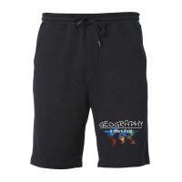 Geography Teacher Earth Day Is Where It's At Fleece Short | Artistshot