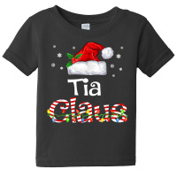 Tia Claus Christmas Pajama Family Matching Xmas Light Baby Tee | Artistshot