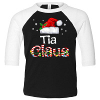 Tia Claus Christmas Pajama Family Matching Xmas Light Toddler 3/4 Sleeve Tee | Artistshot