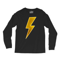 Men Women Kids Cool Yellow Lightning Bolt Thunder Print Bleu Long Sleeve Shirts | Artistshot