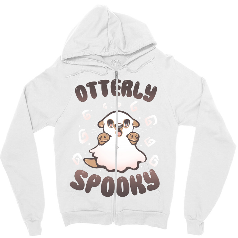 Otterly Spooky Zipper Hoodie | Artistshot