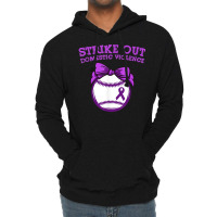 Strike Out Domestic Violence Awareness Baseball Tie Bow T Shirt Lightweight Hoodie | Artistshot