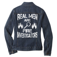 Fire Investigator Unique Investigators Ladies Denim Jacket | Artistshot