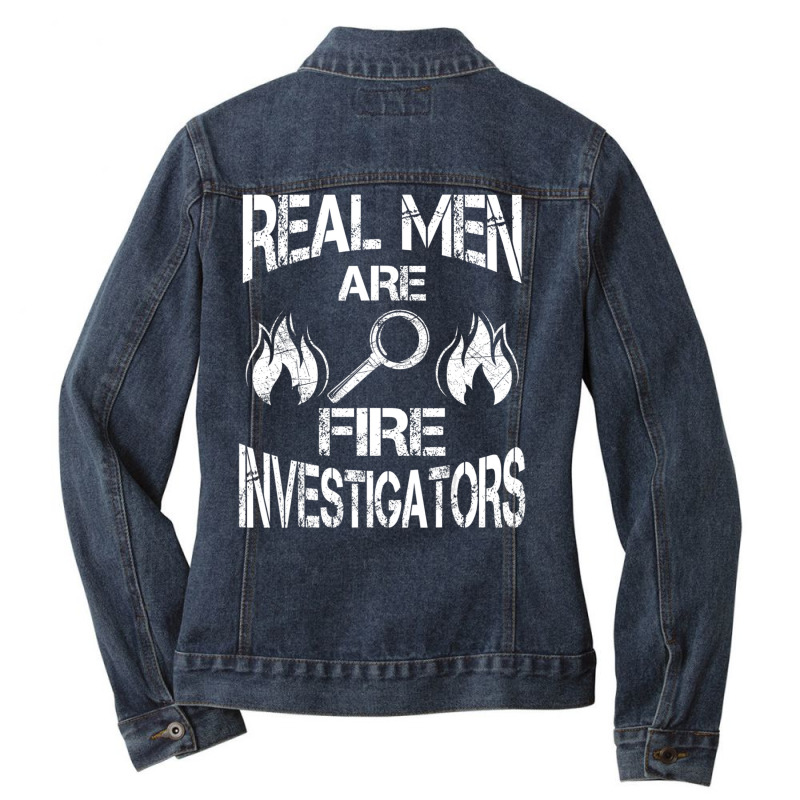 Fire Investigator Unique Investigators Ladies Denim Jacket by cm-arts | Artistshot