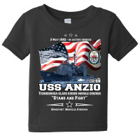 Uss Anzio (cg-68) Ticonderoga-class Guided Missile Cruiser Baby Tee | Artistshot