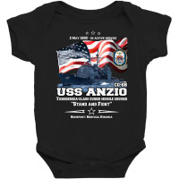 Uss Anzio (cg-68) Ticonderoga-class Guided Missile Cruiser Baby Bodysuit | Artistshot