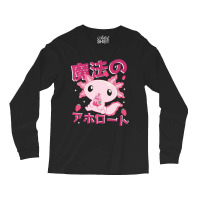 Japanese Strawberry Milk Shake Anime Pink Kawaii Aesthetic Axolotl Mat Long Sleeve Shirts | Artistshot