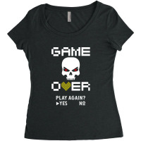 Game Over 1 Women's Triblend Scoop T-shirt | Artistshot