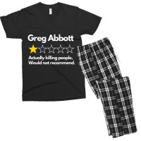 Greg Abbott Bad Review 1 Star Anti Texas Governor Men's T-shirt Pajama Set | Artistshot