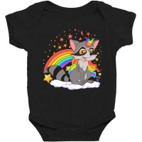 Cute Raccoonicorn Fantasy Trash Panda Unicorn Magical Animal Baby Bodysuit | Artistshot