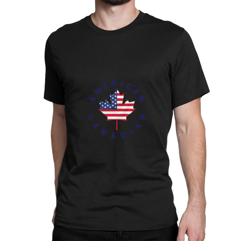 American Canadian Root Pride Flag Classic T-shirt by CathyCurry | Artistshot