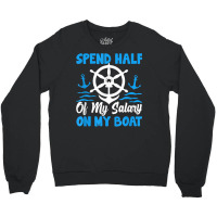 Anchor Design With Saying For Captain Pontoon Motor Boating T Shirt Crewneck Sweatshirt | Artistshot