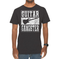 Guitar Player Saying Guitar Gangster Vintage T-shirt | Artistshot