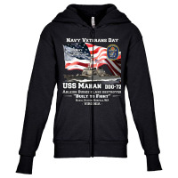 Uss Mahan Arleigh Burke-class Destroyer Youth Zipper Hoodie | Artistshot