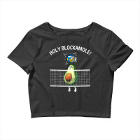 Funny Volleyball For Men Women Holy Guacamole Player Blocker Crop Top | Artistshot